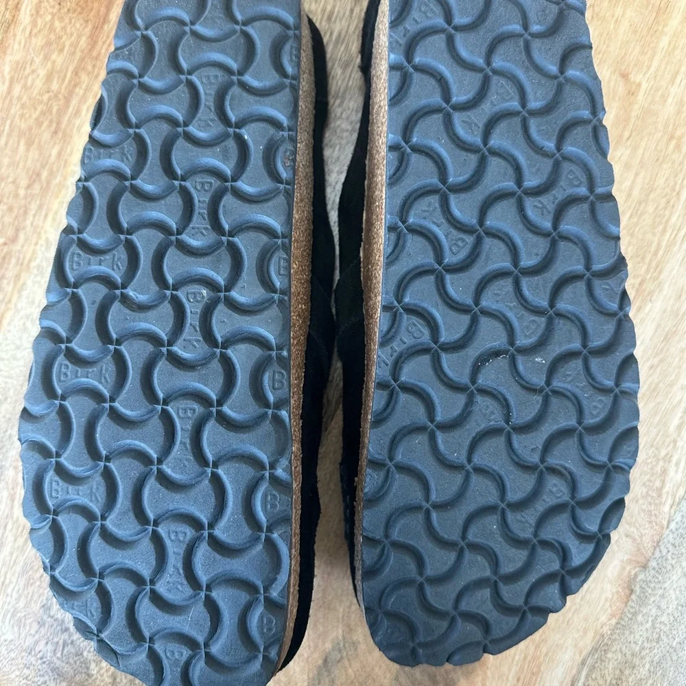 Birkenstock Black Suede Slip-Ons - Picture 3 of 4